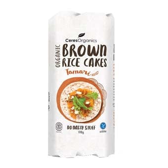 Ceres Organics Brown Rice Cakes Tamari  110g